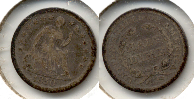 1850 Seated Liberty Half Dime Good-4