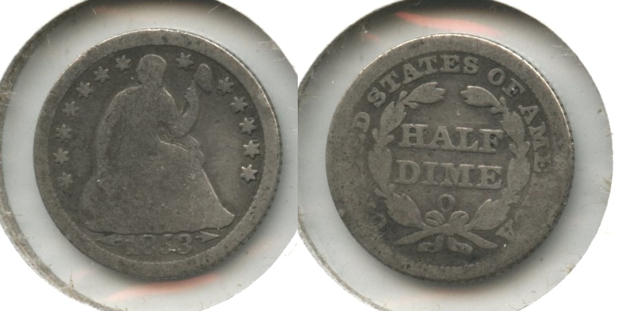 1853-O Seated Liberty Half Dime AG-3 #a