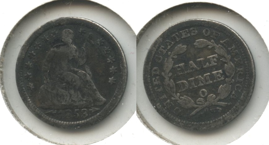 1853-O Seated Liberty Half Dime Good-4 #g