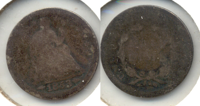 1853 Seated Liberty Half Dime AG-3