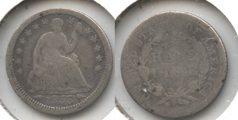 1853 Seated Liberty Half Dime AG-3 #a