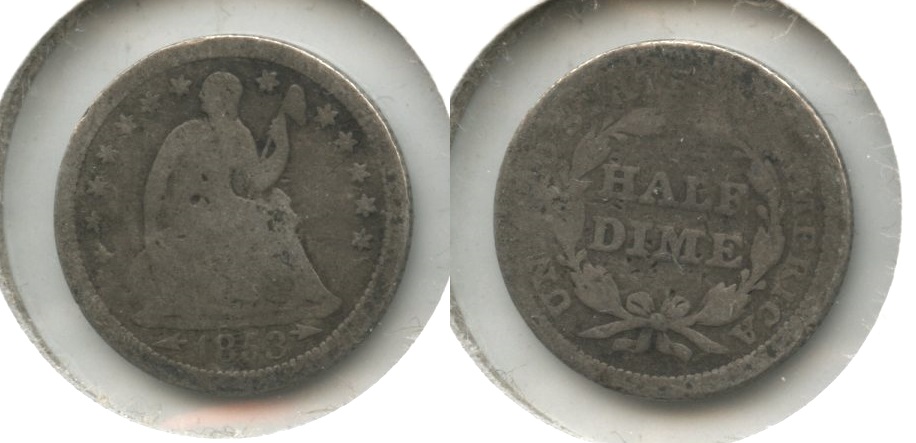 1853 Seated Liberty Half Dime AG-3 #d