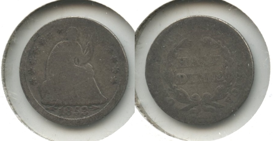 1853 Seated Liberty Half Dime AG-3 #j