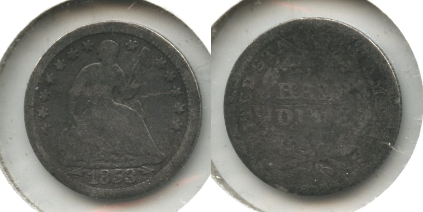 1853 Seated Liberty Half Dime Fair-2 #b