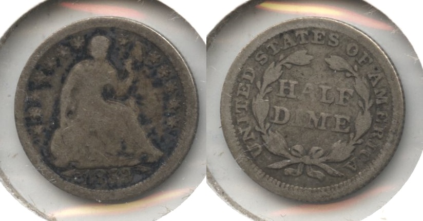 1853 Seated Liberty Half Dime Good-4 #ab