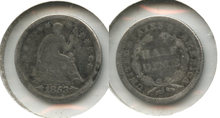 1853 Seated Liberty Half Dime Good-4 #ao