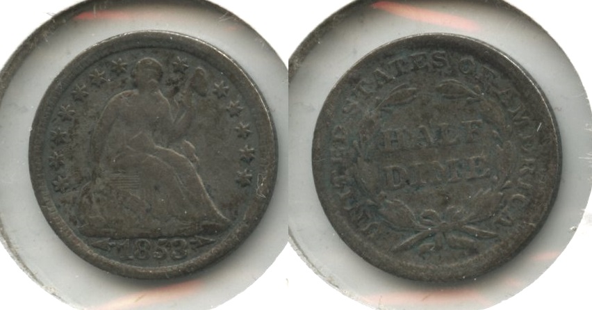 1853 Seated Liberty Half Dime VG-8 #i