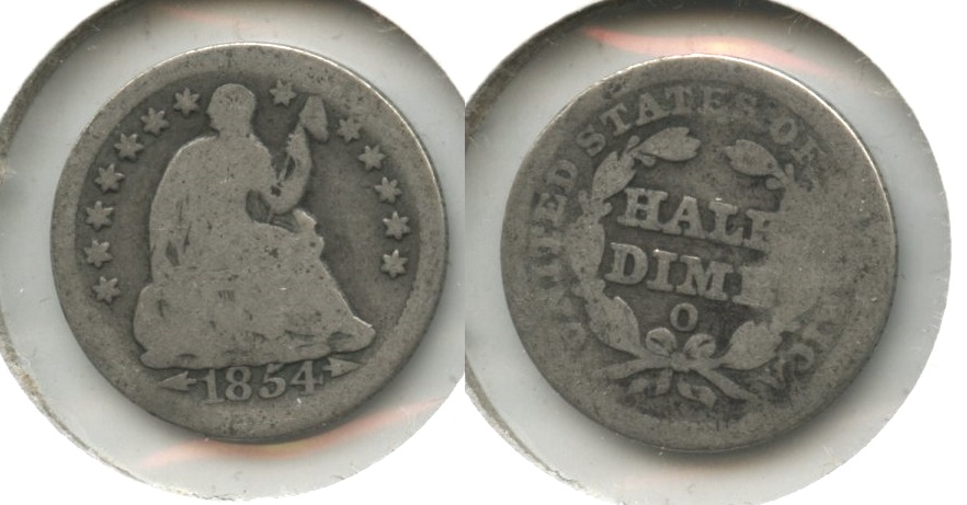 1854-O Seated Liberty Half Dime AG-3
