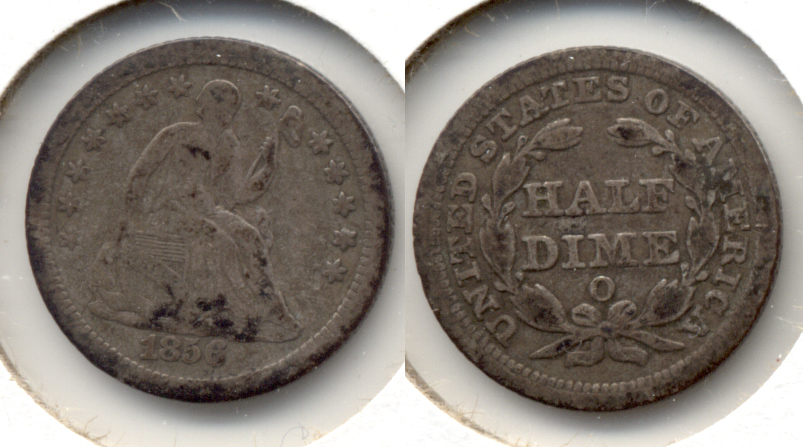 1856-O Seated Liberty Half Dime VG-8