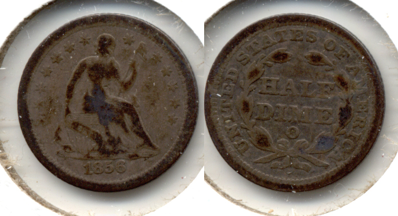 1856-O Seated Liberty Half Dime VG-8 a