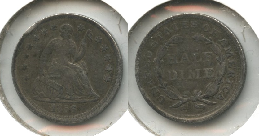 1856 Seated Liberty Half Dime Fine-12 #a