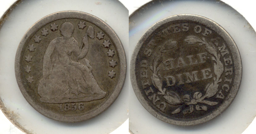 1856 Seated Liberty Half Dime Good-4