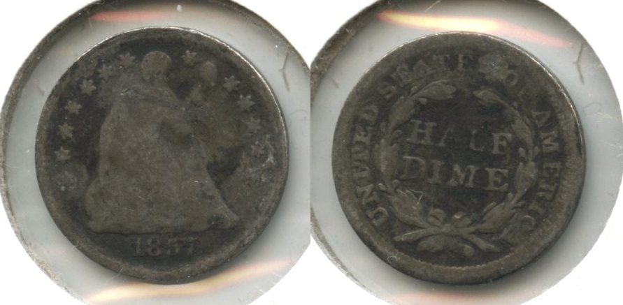 1857 Seated Liberty Half Dime AG-3 #c