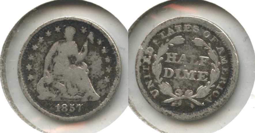 1857 Seated Liberty Half Dime AG-3 #g