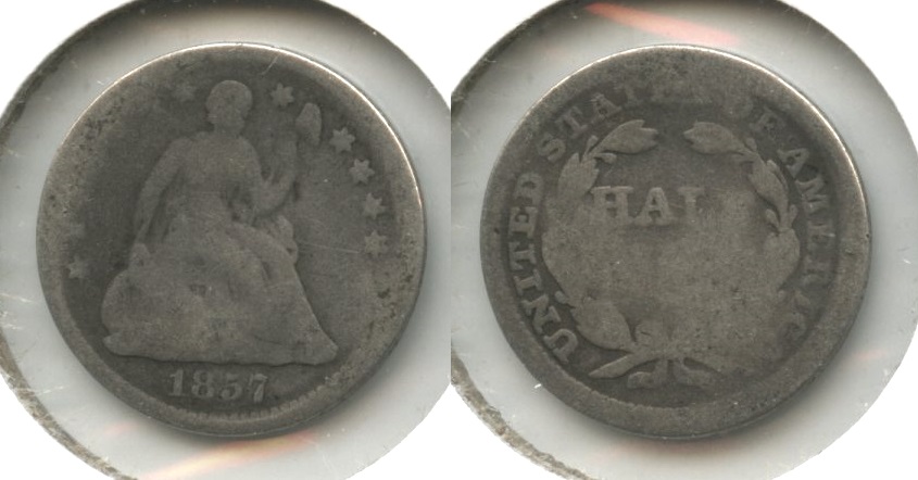 1857 Seated Liberty Half Dime Fair-2 #a