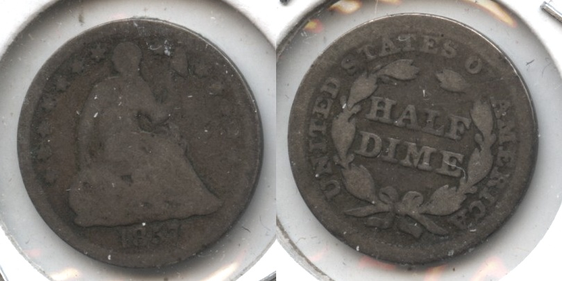 1857 Seated Liberty Half Dime Good-4 #g