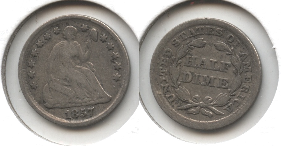 1857 Seated Liberty Half Dime Good-4 #k
