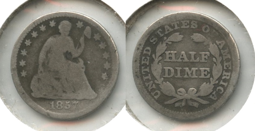 1857 Seated Liberty Half Dime Good-4 #s