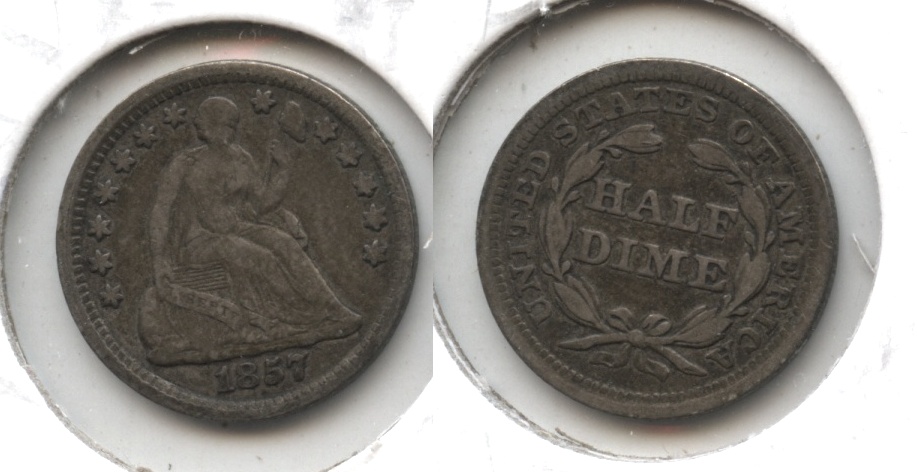 1857 Seated Liberty Half Dime VF-20 #f