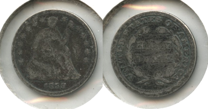 1858 Seated Liberty Half Dime Good-4 #h