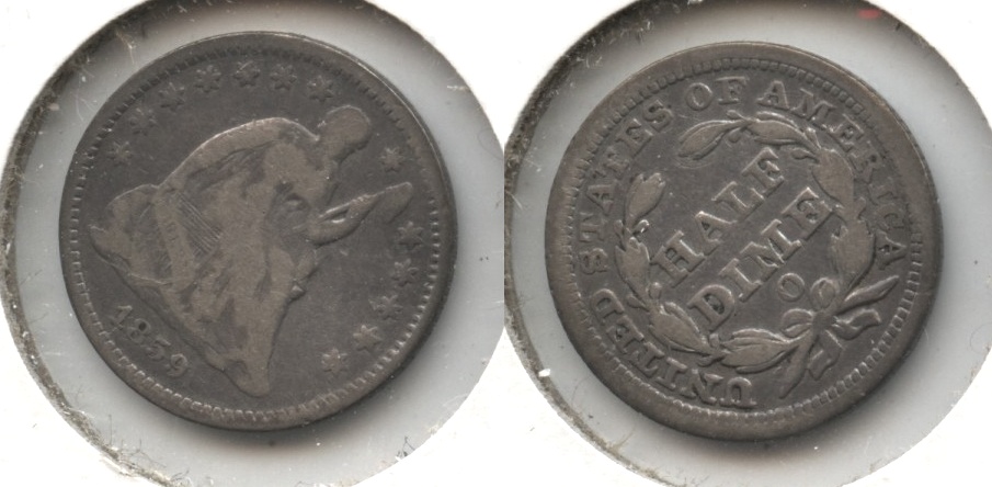 1859-O Seated Liberty Half Dime Good-4