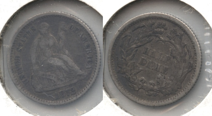 1872 Seated Liberty Half Dime VF-20 #a