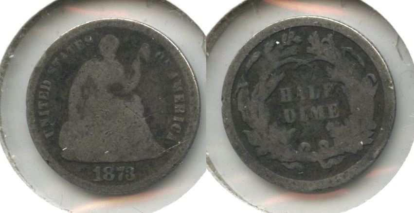 1873 Seated Liberty Half Dime Good-4 #a