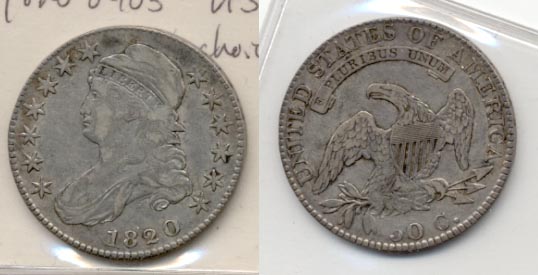 1820 Capped Bust Half Dollar VF-30