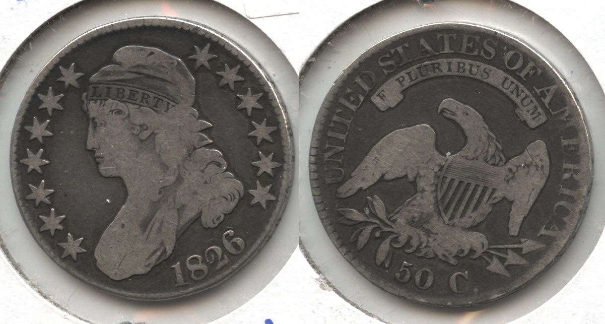 1826 Capped Bust Half Dollar Good-6