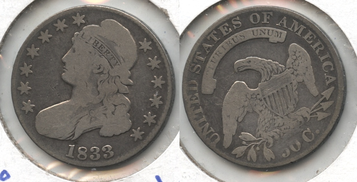 1833 Capped Bust Half Dollar Good-6