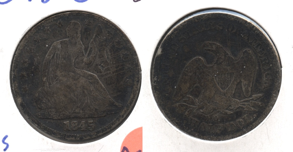 1845-O Seated Liberty Half Dollar Good-6 Dark