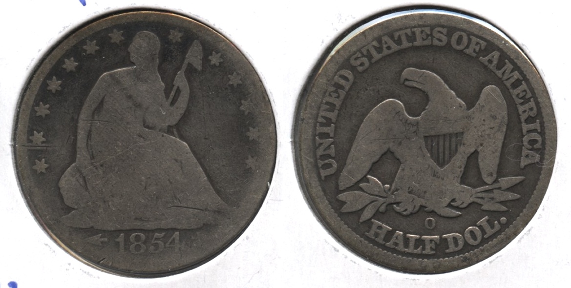 1854-O Seated Liberty Half Dollar AG-3