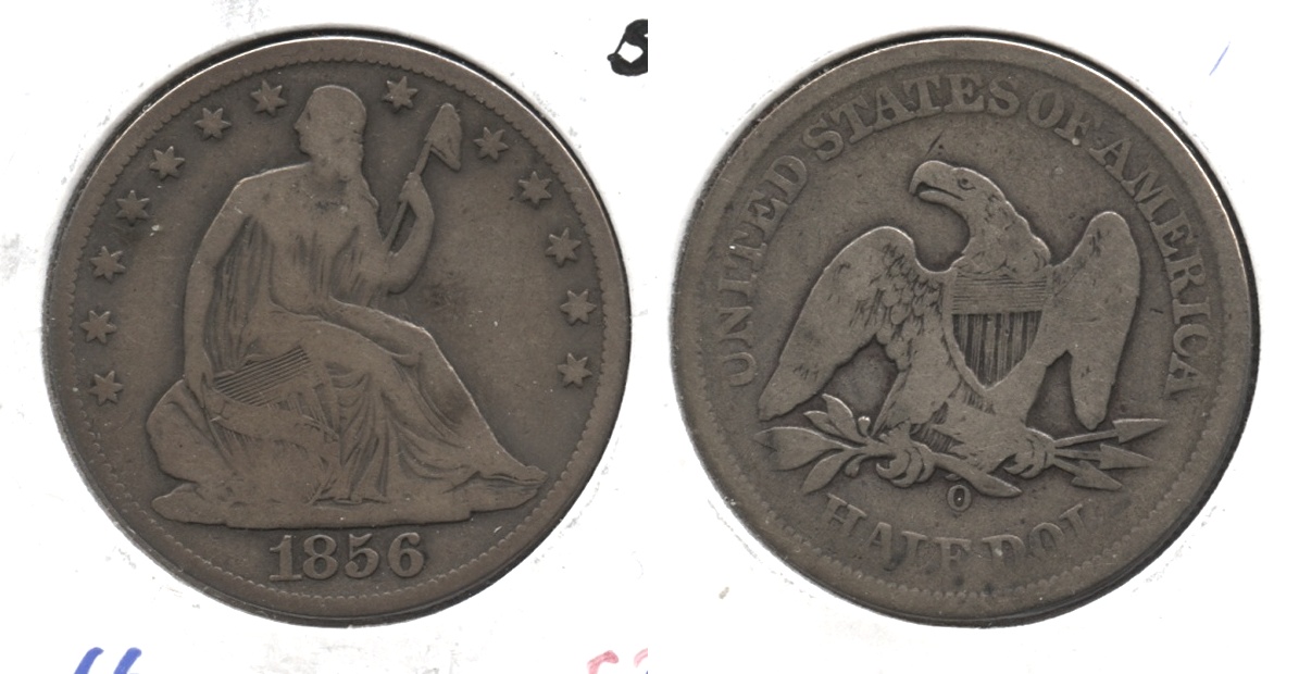 1856-O Seated Liberty Half Dollar VG-8