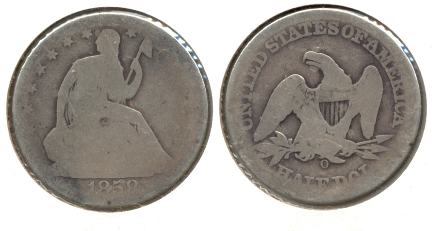 1858-O Seated Liberty Half Dollar AG-3