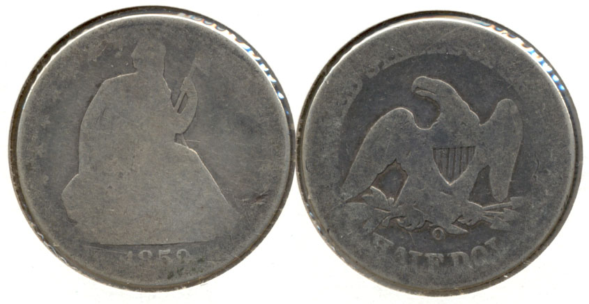 1859-O Seated Liberty Half Dollar Fair-2