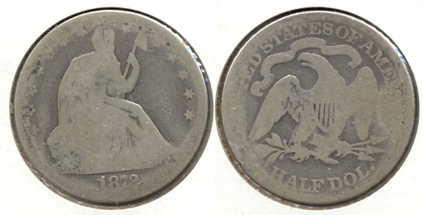 1872 Seated Liberty Half Dollar Fair-2