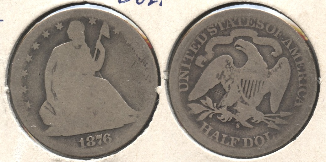 1876-S Seated Liberty Half Dollar AG-3