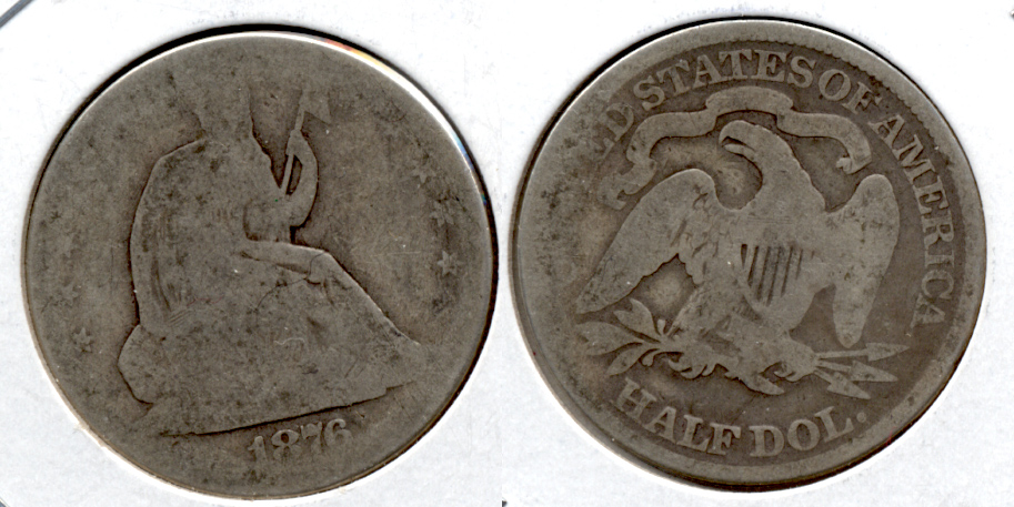 1876 Seated Liberty Half Dollar AG-3