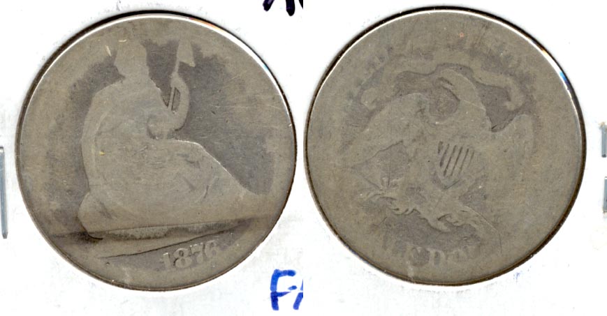 1876 Seated Liberty Half Dollar Fair-2 a