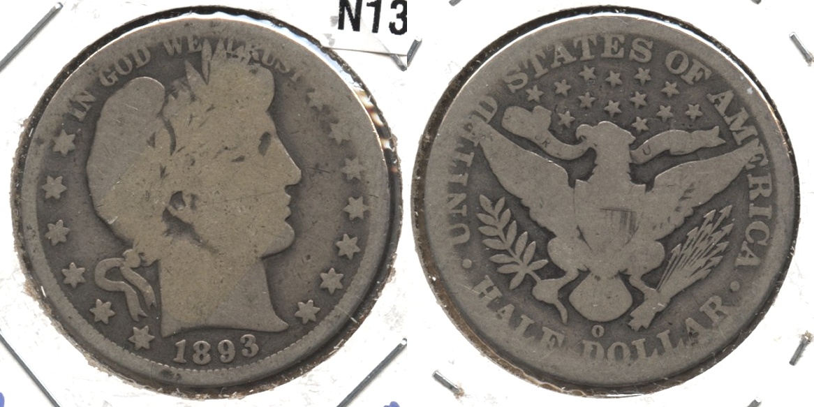 1893-O Barber Half Dollar AG-3 #a