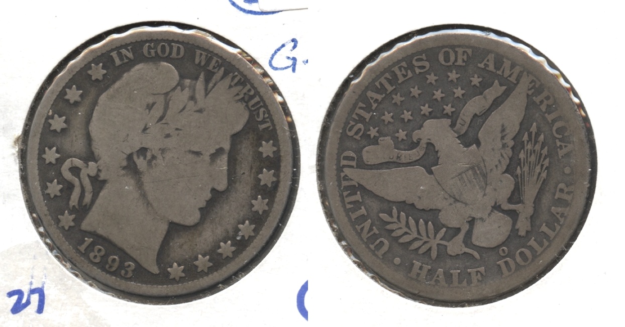 1893-O Barber Half Dollar Good-4
