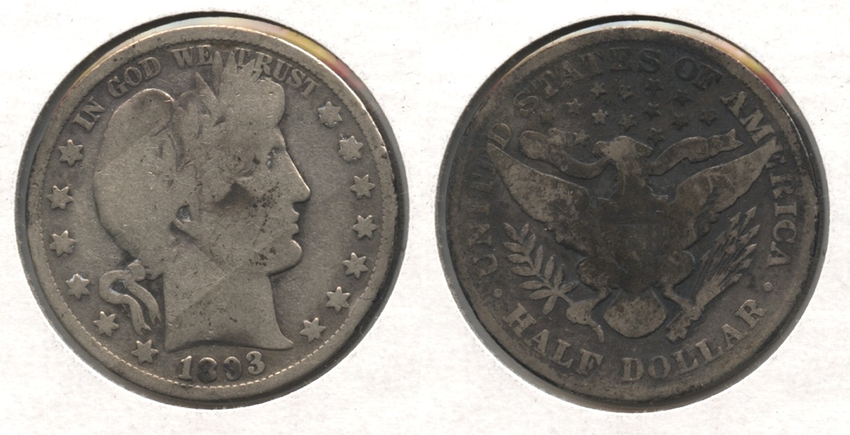 1893 Barber Half Dollar Good-4 #a
