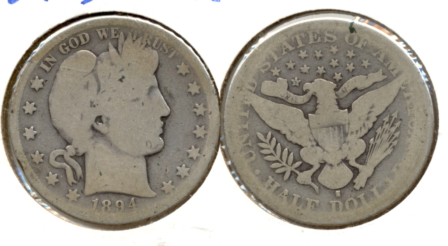 1894-S Barber Half Dollar AG-3 a