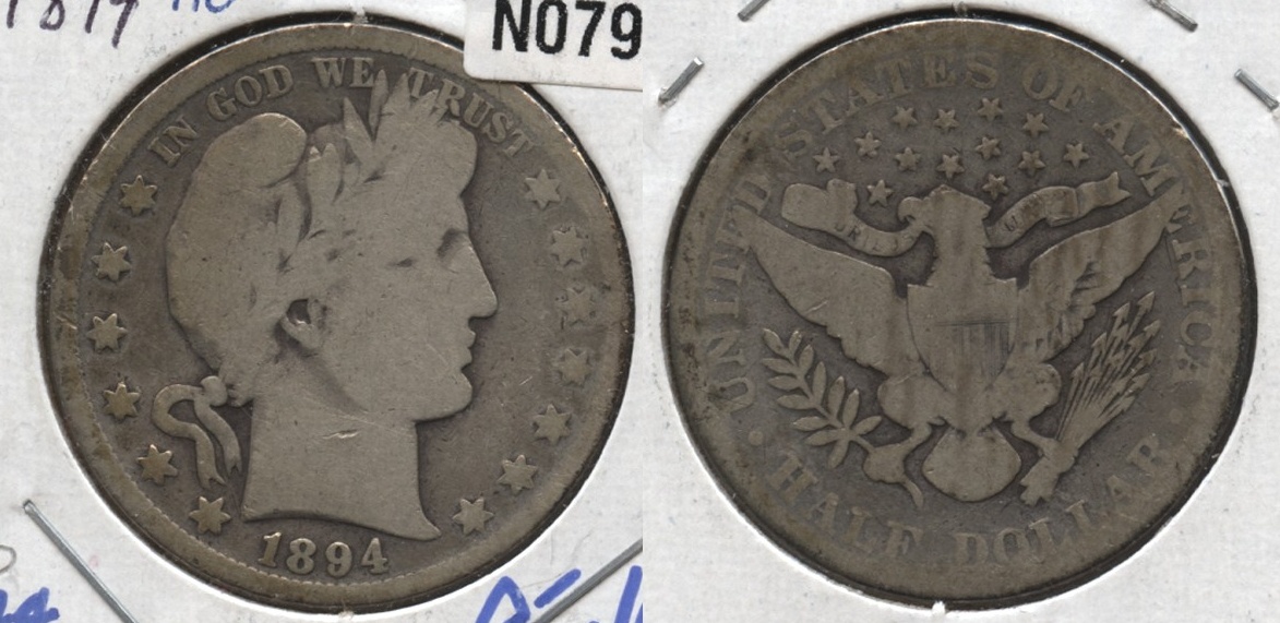 1894 Barber Half Dollar AG-3 #b
