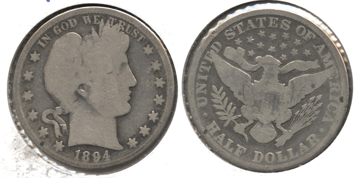 1894 Barber Half Dollar AG-3 #c