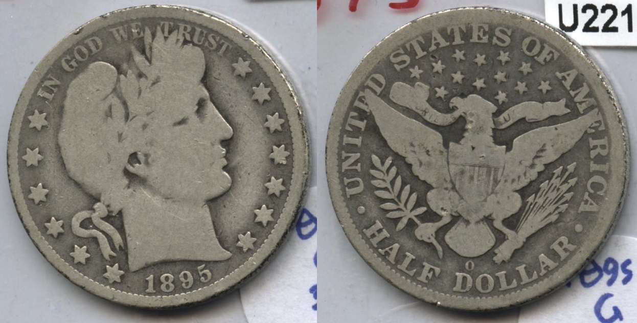 1895-O Barber Half Dollar G-4 #a