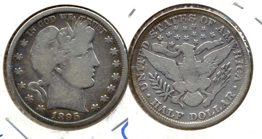 1895 Barber Half Dollar Good-4 Cleaned