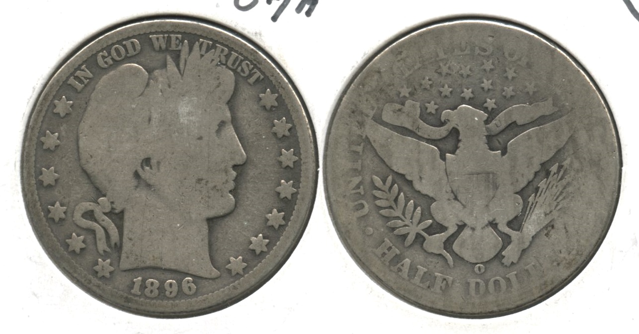 1896-O Barber Half Dollar AG-3 #b