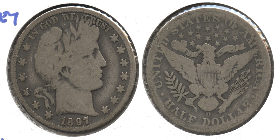1897-O Barber Half Dollar AG-3