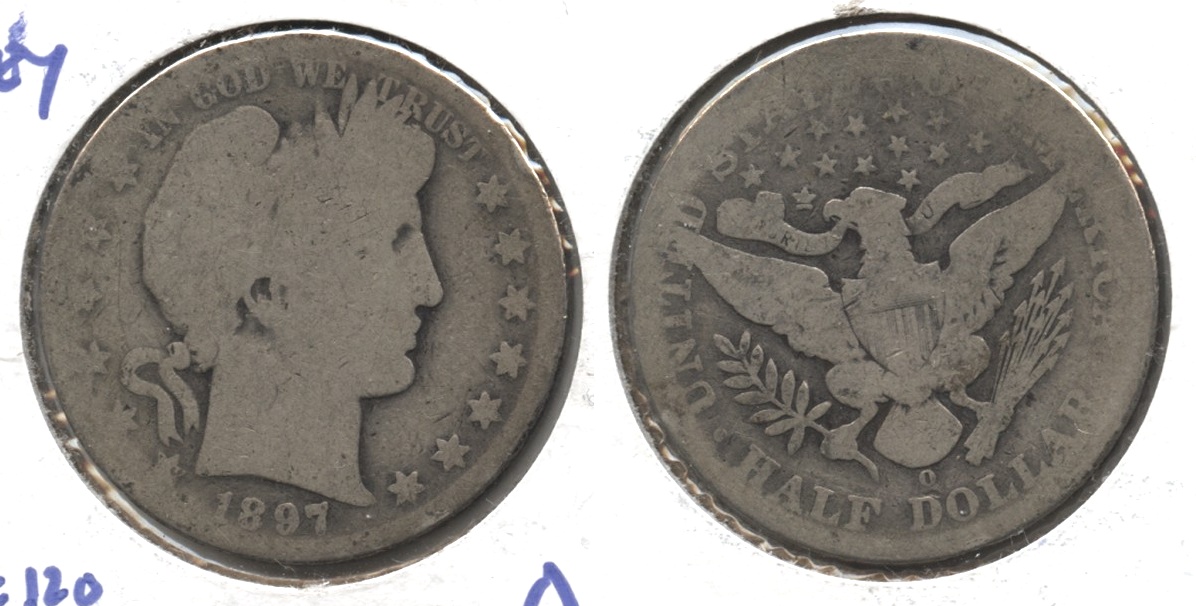 1897-O Barber Half Dollar AG-3 #a
